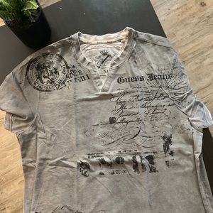 PreLoved Printed Guess Gray Men’s TShirt